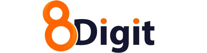 Eight digit digital marketing logo